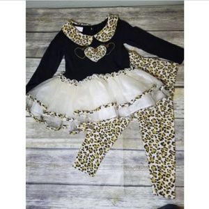Bonnie Baby Two Piece Leopard Print 24mos